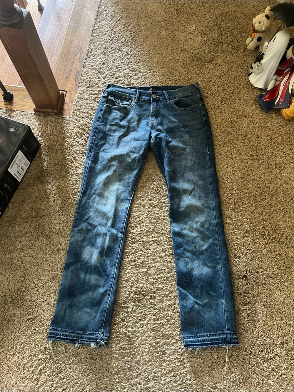 True Religion High-Rise Dark Blue Back-Pocket Jeans